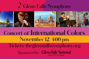 Glens Falls Symphony 40th Anniversary Season continues November 12 with Concert of International Music